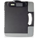 Officemate Portable Storage Clipboard Case w/Calculator, 11 3/4 x 14 1/2, Charcoal (OIC83302)