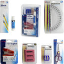 Officemate Back to School Pencil Box / Essential Supplies Organizer Kit, 8 Pieces - Multi - 1 Each (OIC97313)