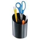 Officemate Recycled Big Pencil Cup, 4 1/4 x 4 1/2 x 5 3/4, Black (OIC26042)