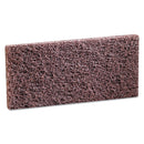 3M™ Doodlebug Scrub 'n Strip Pad, 4.63 x 10, Brown, 5 Pads/Box, 4 Boxes/Carton (MCO08004)