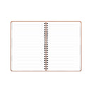 Blue Sky® ASMBLD Faux Leather Wirebound Notebook, 1-Subject, Medium/College Rule, Tan Cover, (80) 8.5 x 5.75 Sheets (BLS150538)