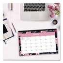 Blue Sky® Mimi Pink Desk Pad Calendar, Floral Artwork, 17 x 11, White/Pink/Black Sheets, Black Headband, 12-Month (Jan to Dec): 2025 (BLS14862625)