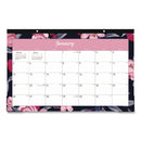 Blue Sky® Mimi Pink Desk Pad Calendar, Floral Artwork, 17 x 11, White/Pink/Black Sheets, Black Headband, 12-Month (Jan to Dec): 2025 (BLS14862625)