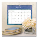 Blue Sky® Savoy Cool Monthly Wall Calendar, Abstract Artwork, 15 x 12, White/Blue Sheets, 12-Month (Jan to Dec): 2025 (BLS14877025)