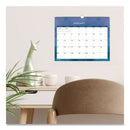 Blue Sky® Savoy Cool Monthly Wall Calendar, Abstract Artwork, 15 x 12, White/Blue Sheets, 12-Month (Jan to Dec): 2025 (BLS14877025)