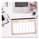 Blue Sky® Natalya Desk Pad Calendar, Abstract Artwork, 17 x 11, White/Peach Sheets, Black Headband, 12-Month (Jan to Dec): 2025 (BLS14877125)