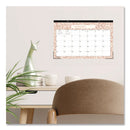 Blue Sky® Natalya Desk Pad Calendar, Abstract Artwork, 17 x 11, White/Peach Sheets, Black Headband, 12-Month (Jan to Dec): 2025 (BLS14877125)