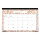 Blue Sky® Natalya Desk Pad Calendar, Abstract Artwork, 17 x 11, White/Peach Sheets, Black Headband, 12-Month (Jan to Dec): 2025 (BLS14877125)
