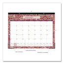 Blue Sky® Amalia Desk Pad Calendar, Mandala Artwork, 22 x 17, White/Multicolor Sheets, Black Headband, 12-Month (Jan to Dec): 2025 (BLS14877325)