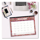 Blue Sky® Amalia Desk Pad Calendar, Mandala Artwork, 22 x 17, White/Multicolor Sheets, Black Headband, 12-Month (Jan to Dec): 2025 (BLS14877325)