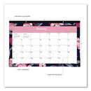 Blue Sky® Mimi Pink Desk Pad Calendar, Floral Artwork, 17 x 11, White/Pink/Black Sheets, Black Headband, 12-Month (Jan to Dec): 2025 (BLS14862625)