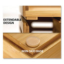 Officemate Bamboo Stackable Document Organizer with Drawer, 2 Sections, Letter Size Files, 14.09" x 10.08" x 7.7", Brown (OIC71005)