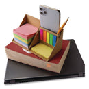 Officemate Desk Supply Organizer, 3 Compartments, 3.5 x 3.5 x 3.5, Brown, Paper (OIC21559)