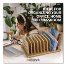 Officemate Bamboo Large File Sorter, 9 Sections, A6/A7/A8/A9/Legal/Letter/Tabloid Size Files, 14.09 x 10.04 x 3.82, Brown (OIC71002)