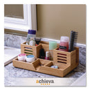 Officemate Bamboo Desk Organizer, 7 Compartments, 14.09 x 8.62 x 5.28, Natural Wood Grain, Bamboo (OIC71001)