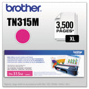 Brother TN315M High-Yield Toner, 3500 Page-Yield, Magenta (BRTTN315M)