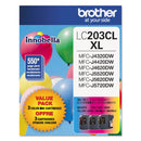 Brother LC2033PKS Innobella High-Yield Ink, 550 Page-Yield, Cyan/Magenta/Yellow (BRTLC2033PKS)