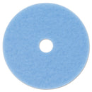 3M™ Hi-Performance Burnish Pad 3050, 27" Diameter, Sky Blue, 5/Carton (MCO59824)
