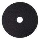 3M™ Low-Speed High Productivity Floor Pads 7300, 18" Diameter, Black, 5/Carton (MCO08276)