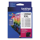 Brother LC205M Innobella Super High-Yield Ink, 1200 Page-Yield, Magenta (BRTLC205M)