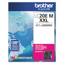 Brother LC20EM INKvestment Super High-Yield Ink, 1200 Page-Yield, Magenta (BRTLC20EM)