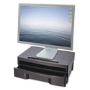 Officemate Monitor Stand with Drawer, 13 1/8 x 9 7/8 x 5, Black (OIC22502)
