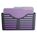 Officemate VerticalMate Cubicle Wall File Pocket, Plastic, Letter Size, 11.5" x 2" x 9", Slate Gray (OIC29152)