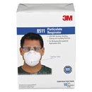 3M™ Particulate Respirator w/Cool Flow Exhalation Valve, 10 Masks/Box (MMM8511) (MMM8511)