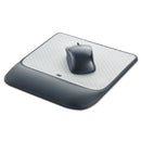 3M™ Mouse Pad with Precise Mousing Surface and Gel Wrist Rest, 8.5 x 9, Gray/Black (MMMMW85B)