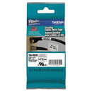 Brother TZe Flexible Tape Cartridge for P-Touch Labelers, 0.7" x 26.2 ft, Black on White (35667J)