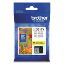 Brother LC3011Y Ink, 200 Page-Yield, Yellow (BRTLC3011Y)