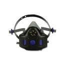 3M™ Secure Click™ Half Facepiece Reusable Respirator, Large, Gas/Vapor, with Speaking Diaphragm, Silicone/Nylon (142-HF-803SD)