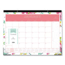 Blue Sky® Day Designer Peyton Desk Pad Calendar, Floral Artwork, 22 x 17, Black Binding, Clear Corners, 12-Month (Jan to Dec): 2025 (BLS103631)