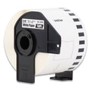 Brother Continuous Paper Label Tape, 2.4" x 100 ft, White, 3 Rolls/Pack (BRTDK22053PK)