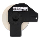 Brother Die-Cut Multipurpose Labels, 0.66 x 3.4, White, 400/Roll, 3 Rolls/Pack (BRTDK12043PK)