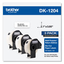 Brother Die-Cut Multipurpose Labels, 0.66 x 3.4, White, 400/Roll, 3 Rolls/Pack (BRTDK12043PK)