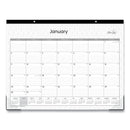 Blue Sky® Enterprise Desk Pad, Geometric Artwork, 22 x 17, White/Gray Sheets, Black Binding, Clear Corners, 12-Month (Jan to Dec): 2025 (BLS111294)