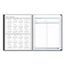 Blue Sky® Passages Appointment Planner, 11 x 8.5, Charcoal Cover, 12-Month (Jan to Dec): 2025 (BLS100009)