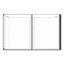Blue Sky® Passages Appointment Planner, 11 x 8.5, Charcoal Cover, 12-Month (Jan to Dec): 2025 (BLS100009)