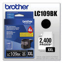 Brother LC109BK Innobella Super High-Yield Ink, 2400 Page-Yield, Black (BRTLC109BK)
