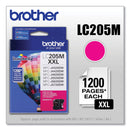 Brother LC205M Innobella Super High-Yield Ink, 1200 Page-Yield, Magenta (BRTLC205M)