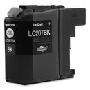 Brother LC207BK Innobella Super High-Yield Ink, 1200 Page-Yield, Black (BRTLC207BK)