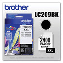 Brother LC209BK Innobella Super High-Yield Ink, 2400 Page-Yield, Black (BRTLC209BK)