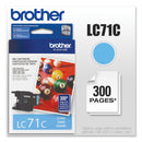 Brother LC71C Innobella Ink, 300 Page-Yield, Cyan (3064263)