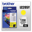 Brother LC205Y Innobella Super High-Yield Ink, 1200 Page-Yield, Yellow (BRTLC205Y)
