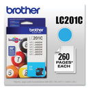 Brother LC201C Innobella Ink, 260 Page-Yield, Cyan (BRTLC201C)