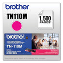 Brother TN110M Toner, 1500 Page-Yield, Magenta (BRTTN110M)