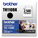 Brother TN110BK Toner, 2500 Page-Yield, Black (BRTTN110BK)