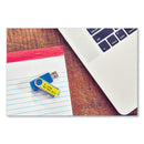 Brother TZe Standard Adhesive Laminated Labeling Tape, 0.47" x 26.2 ft, Black on Yellow, 2/Pack (BRTTZE6312PK)