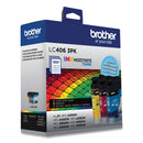 Brother LC4063PK INKvestment Ink, 1,500 Page-Yield, Cyan/Magenta/Yellow, 3 Pack (BRTLC4063PKS)